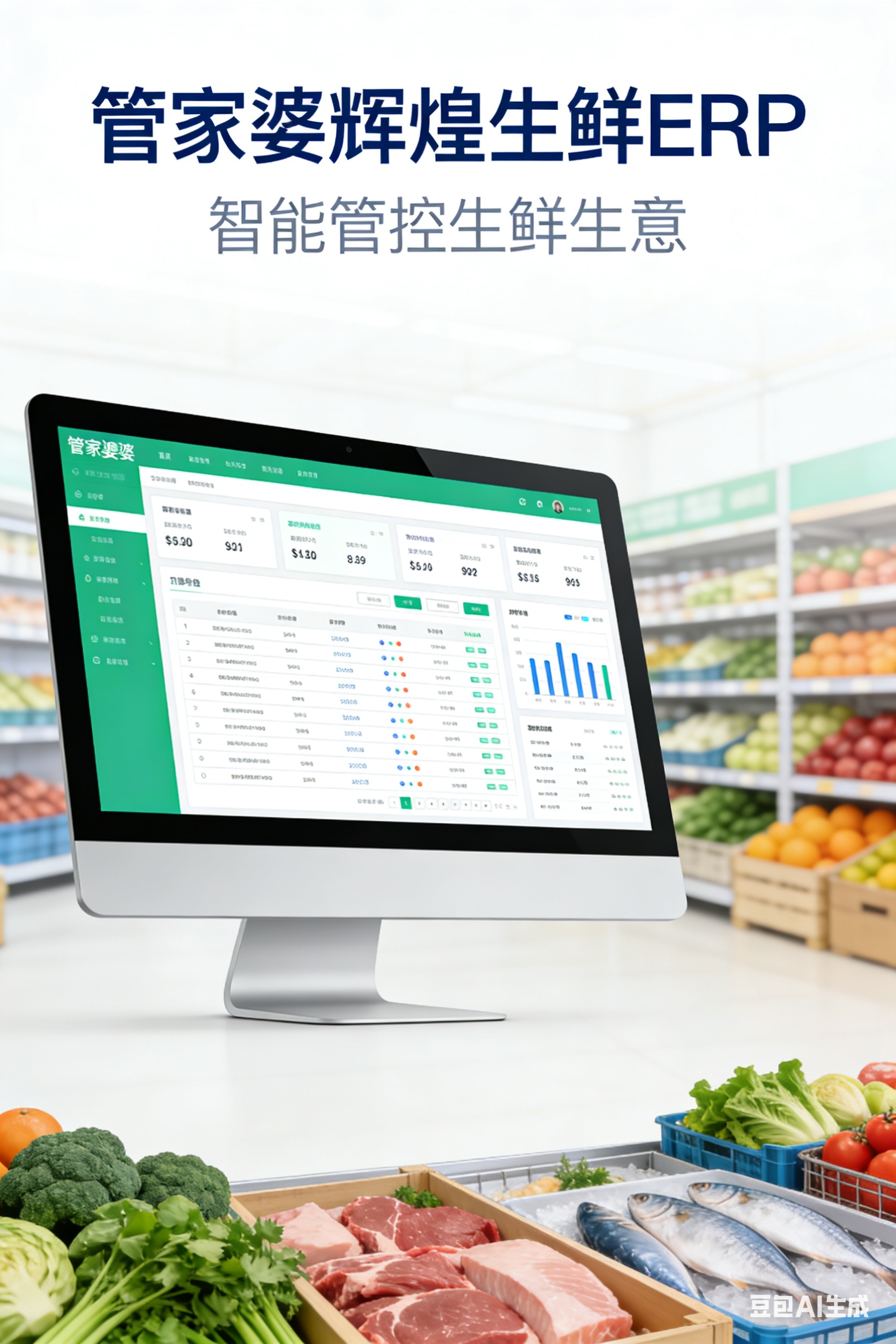 管家婆云辉煌生鲜ERP 智能管控生鲜生意